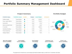 Portfolio Summary Management Dashboard Ppt PowerPoint Presentation File Design Templates Portfolio Summary Management Dashboard Ppt PowerPoint Presentation File Design Templates