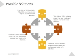Possible Solutions Ppt PowerPoint Presentation Deck Possible Solutions Ppt PowerPoint Presentation Deck