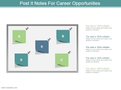 Post It Notes For Career Opportunities Powerpoint Slide Inspiration Post It Notes For Career Opportunities Powerpoint Slide Inspiration