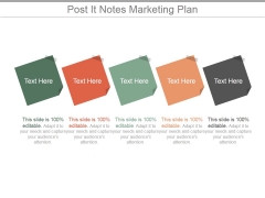 Post It Notes Marketing Plan Ppt PowerPoint Presentation Infographic Template