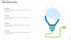 Pre Seed Funding Deck Idea Generation Brochure PDF Pre Seed Funding Deck Idea Generation Brochure PDF