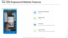 Pre Seed Funding Deck Our Seo Engineered Website Features Portrait PDF Pre Seed Funding Deck Our Seo Engineered Website Features Portrait PDF