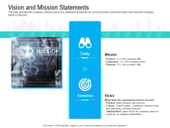 Pre Seed Funding Pitch Deck Vision And Mission Statements Ppt Summary Graphics Design PDF Pre Seed Funding Pitch Deck Vision And Mission Statements Ppt Summary Graphics Design PDF
