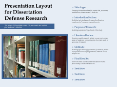 Presentation Layout For Dissertation Defense Research Ppt PowerPoint Presentation Inspiration Guidelines PDF Presentation Layout For Dissertation Defense Research Ppt PowerPoint Presentation Inspiration Guidelines PDF