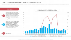 Price Comparison Between Crude Oil And Natural Gas Ppt Outline Background Image PDF