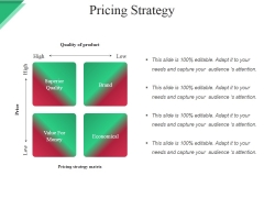 Pricing Strategy Ppt PowerPoint Presentation Pictures Vector