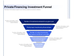 Private Financing Investment Funnel Ppt PowerPoint Presentation Gallery Shapes PDF Private Financing Investment Funnel Ppt PowerPoint Presentation Gallery Shapes PDF