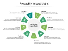 Probability Impact Matrix Ppt PowerPoint Presentation Layouts Icons Cpb
