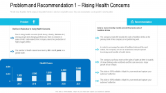 Problem And Recommendation 1 Rising Health Concerns Ppt File Template PDF