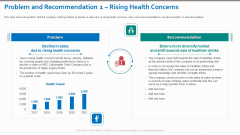 Problem And Recommendation 1 Rising Health Concerns Topics PDF
