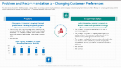 Problem And Recommendation 2 Changing Customer Preferences Structure PDF Problem And Recommendation 2 Changing Customer Preferences Structure PDF
