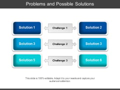 Problems And Possible Solutions Ppt PowerPoint Presentation Icon Slide Download