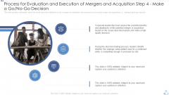 Process For Evaluation And Execution Of Mergers And Acquisition Step 4 Make A Go Nogo Decision Themes PDF Process For Evaluation And Execution Of Mergers And Acquisition Step 4 Make A Go Nogo Decision Themes PDF