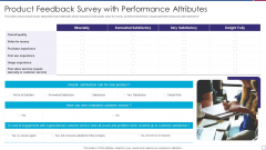 Product Feedback Survey With Performance Attributes Microsoft PDF