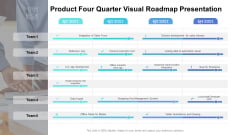 Product Four Quarter Visual Roadmap Presentation Microsoft