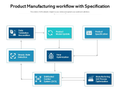 Product Manufacturing Workflow With Specification Ppt PowerPoint Presentation Pictures Microsoft PDF Product Manufacturing Workflow With Specification Ppt PowerPoint Presentation Pictures Microsoft PDF