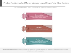 Product Positioning And Market Mapping Layout Powerpoint Slide Designs