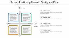Product Positioning Plan With Quality And Price Ppt Ideas Slides PDF