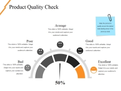 Product Quality Check Ppt PowerPoint Presentation Professional Slideshow