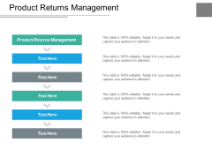 Product Returns Management Ppt PowerPoint Presentation Ideas Diagrams Cpb