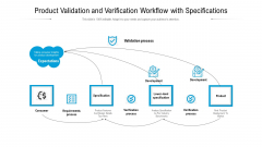 Product Validation And Verification Workflow With Specifications Ppt PowerPoint Presentation Infographics Professional PDF Product Validation And Verification Workflow With Specifications Ppt PowerPoint Presentation Infographics Professional PDF