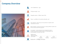 Production House Agreement Company Overview Ppt Inspiration Shapes PDF Production House Agreement Company Overview Ppt Inspiration Shapes PDF