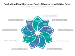 Production Plant Operation Control Illustrated With Nine Petals Ppt PowerPoint Presentation Styles Deck PDF Production Plant Operation Control Illustrated With Nine Petals Ppt PowerPoint Presentation Styles Deck PDF