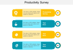 Productivity Survey Ppt PowerPoint Presentation Model Design Inspiration Cpb
