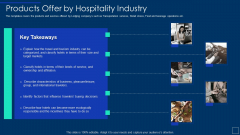 Products Offer By Hospitality Industry Ppt Gallery Structure PDF Products Offer By Hospitality Industry Ppt Gallery Structure PDF
