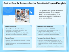 Professional Quotation Estimation Solutions Contract Note For Business Service Price Quote Proposal Elements PDF Professional Quotation Estimation Solutions Contract Note For Business Service Price Quote Proposal Elements PDF