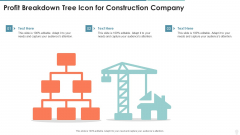 Profit Breakdown Tree Icon For Construction Company Guidelines PDF