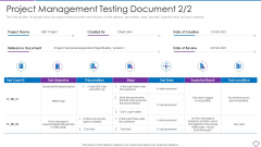 Project Administration Planning Project Management Testing Document Precondition Ppt PowerPoint Presentation File Designs PDF Project Administration Planning Project Management Testing Document Precondition Ppt PowerPoint Presentation File Designs PDF