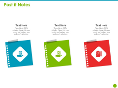 Project Capabilities Post It Notes Ppt Layouts Examples PDF