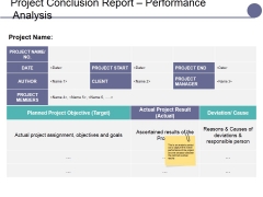 Project Conclusion Report Performance Analysis Ppt PowerPoint Presentation Slides Design Templates Project Conclusion Report Performance Analysis Ppt PowerPoint Presentation Slides Design Templates