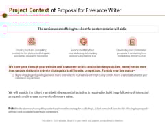 Project Context Of Proposal For Freelance Writer Ppt PowerPoint Presentation Infographic Template Files PDF Project Context Of Proposal For Freelance Writer Ppt PowerPoint Presentation Infographic Template Files PDF