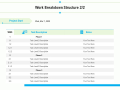 Project Deliverables Outline Work Breakdown Structure Task Ppt Designs PDF