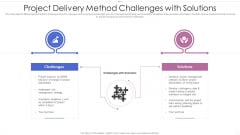 Project Delivery Method Challenges With Solutions Brochure PDF