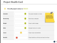 Project Health Card Ppt PowerPoint Presentation Slides Visuals Project Health Card Ppt PowerPoint Presentation Slides Visuals