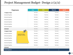 Project Management Budget Design Expenses Ppt PowerPoint Presentation Slides Picture Project Management Budget Design Expenses Ppt PowerPoint Presentation Slides Picture
