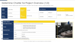 Project Management Development Determine Charter For Project Overview Microsoft PDF