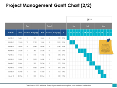 Project Management Gantt Chart Ppt PowerPoint Presentation Icon Images