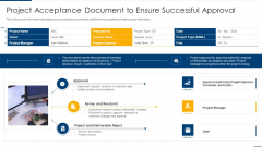 Project Organizing Playbook Project Acceptance Document To Ensure Successful Approval Microsoft PDF Project Organizing Playbook Project Acceptance Document To Ensure Successful Approval Microsoft PDF