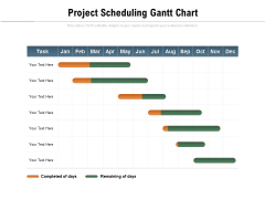 Project Scheduling Gantt Chart Ppt PowerPoint Presentation Professional Master Slide