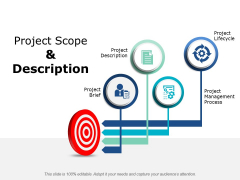 Project Scope And Description Ppt PowerPoint Presentation Gallery Smartart