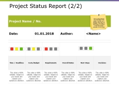 Project Status Report Template Ppt PowerPoint Presentation Layouts Background Project Status Report Template Ppt PowerPoint Presentation Layouts Background
