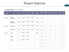 Project Task List Template 1 Ppt PowerPoint Presentation Gallery Styles Project Task List Template 1 Ppt PowerPoint Presentation Gallery Styles