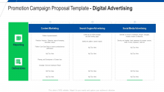 Promotion Campaign Proposal Template Digital Advertising Ppt Outline Brochure PDF