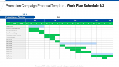 Promotion Campaign Proposal Template Work Plan Schedule Planning Ppt Portfolio Images PDF