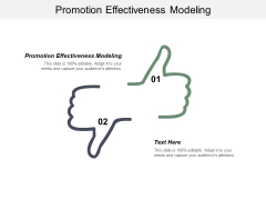 Promotion Effectiveness Modeling Ppt PowerPoint Presentation Infographic Template Layout Ideas Cpb