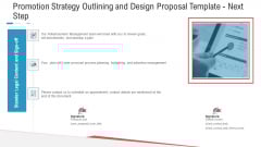 Promotion Strategy Outlining And Design Proposal Template Next Step Brochure PDF Promotion Strategy Outlining And Design Proposal Template Next Step Brochure PDF